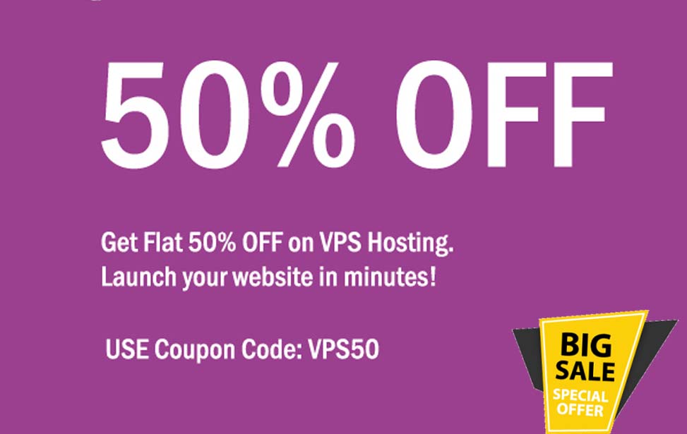 50%  OFF on VPS Hosting