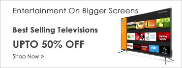 Up to 50%  off on Best Selling Televisions