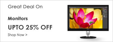 Get Upto 25%  Discount on Monitors