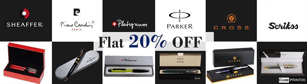 Avail 20%  discount on Personalized Pens
