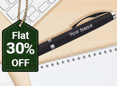Get Flat 30%  OFF on Personalized Pens