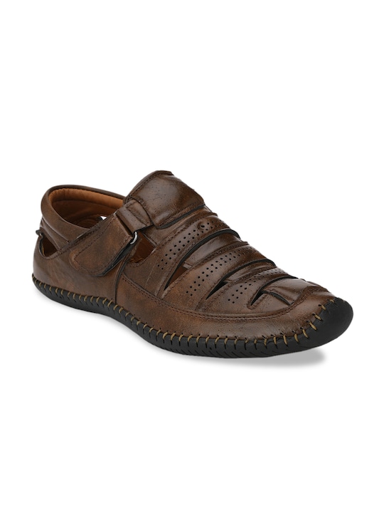 AfroJack - Men Brown Shoe-Style Sandals