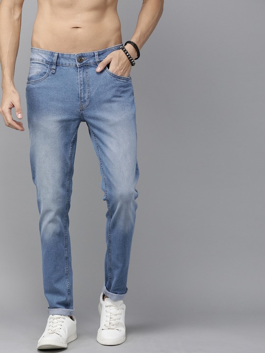 Roadster - Men Blue Slim Fit Mid-Rise Clean Look Stretchable Jeans