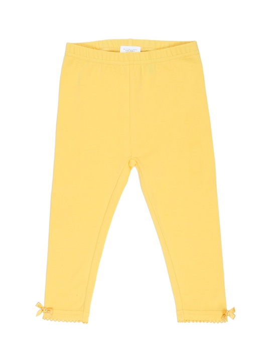 Pantaloons Baby - Girls Yellow Solid Leggings