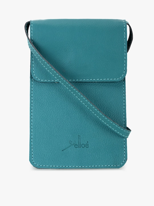yelloe - Turquoise Blue Solid Sling Bag