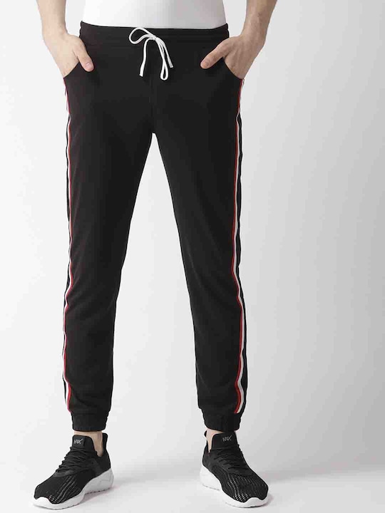 Hubberholme - Men Black Solid Joggers
