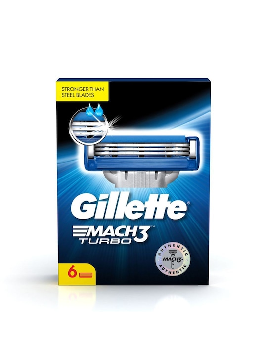 Gillette - Set of 6 Mach3 Turbo Shaving Blades