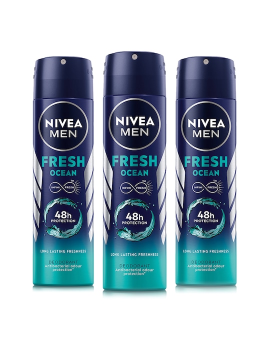 Nivea - Men Set of 3 Fresh Ocean 48h Long Lasting Deodorant