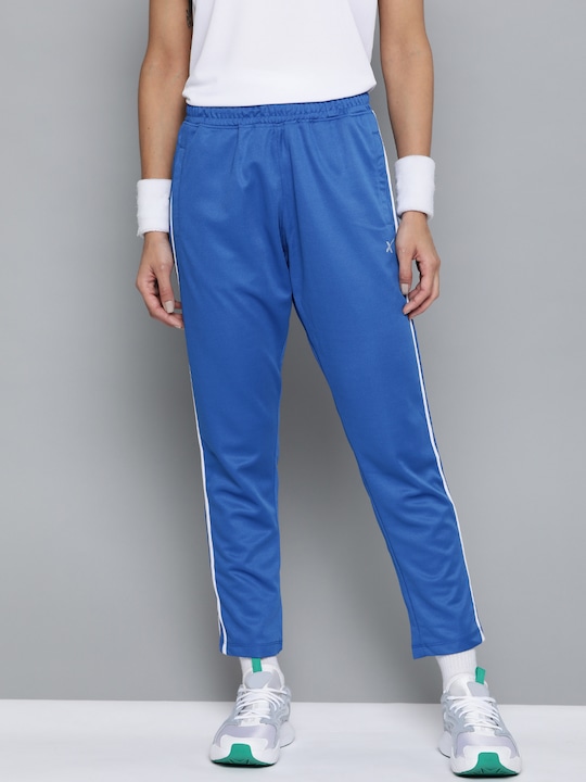 HRX by Hrithik Roshan - Women Turkish Sea Solid N9 Rapid Dry Cricket Track Pants