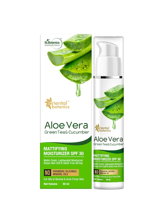 Oriental Botanics - Aloe Vera Green Tea Cucumber Mattifying Moisturizer SPF 30-50ml