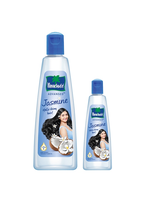 Parachute - Set of 2 Advansed Jasmine Non-Sticky Coconut Hair Oils - 400 ml & 90 ml