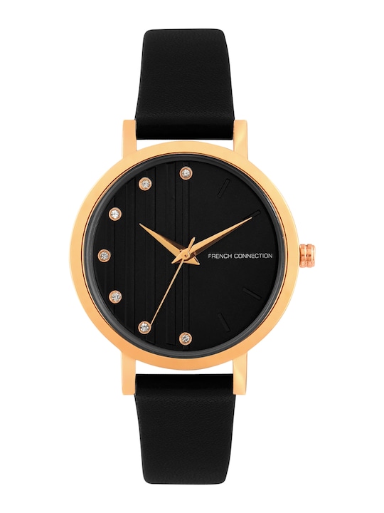 French Connection - Women Black Analogue Watch FC20-63F