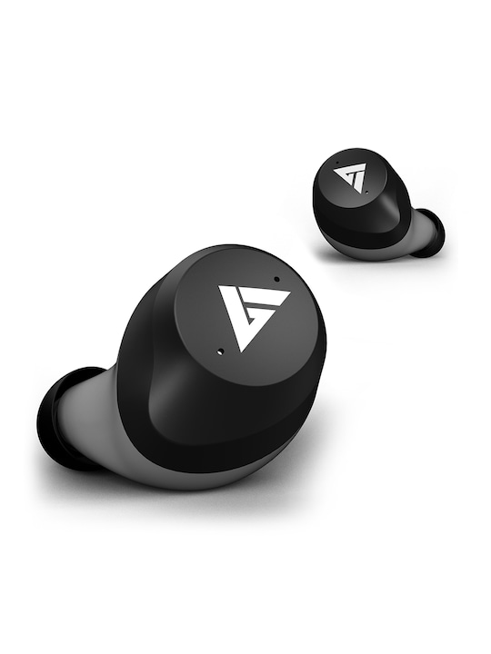 BOULT AUDIO - Black AirBass TrueBuds True Wireless with Touch Controls & IPX7 Waterproof