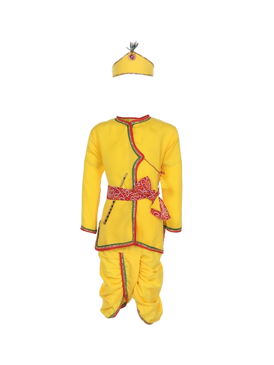 Aj DEZInES - Boys Yellow & Red Solid Costume
