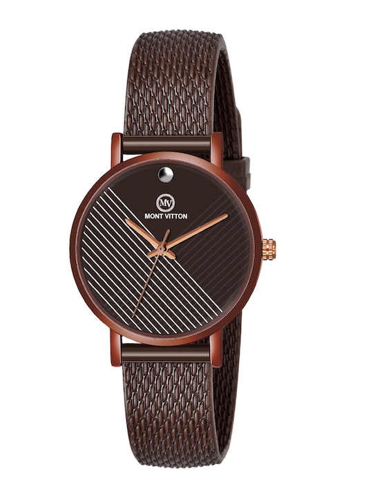 MONTVITTON - Women Brown Analogue Watch MV1207