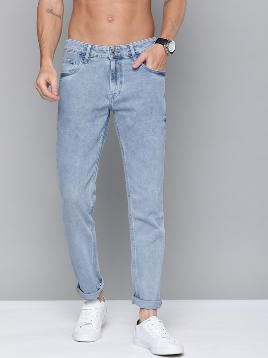 Harvard - Men Blue Regular Fit Mid-Rise Clean Look Stretchable Jeans