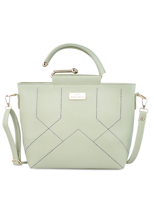 WOMEN MARKS - Sea Green Solid Handheld Bag