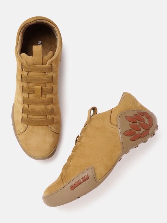 Woodland - Men Camel Brown Nubuck Sneakers