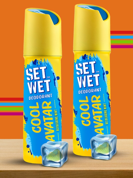 Set Wet - Men Set of 2 Cool Avatar Deodorant & Body Spray Perfume
