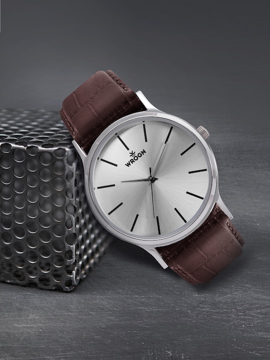 WROGN - Men Silver-Toned Analogue Watch WRG00048A