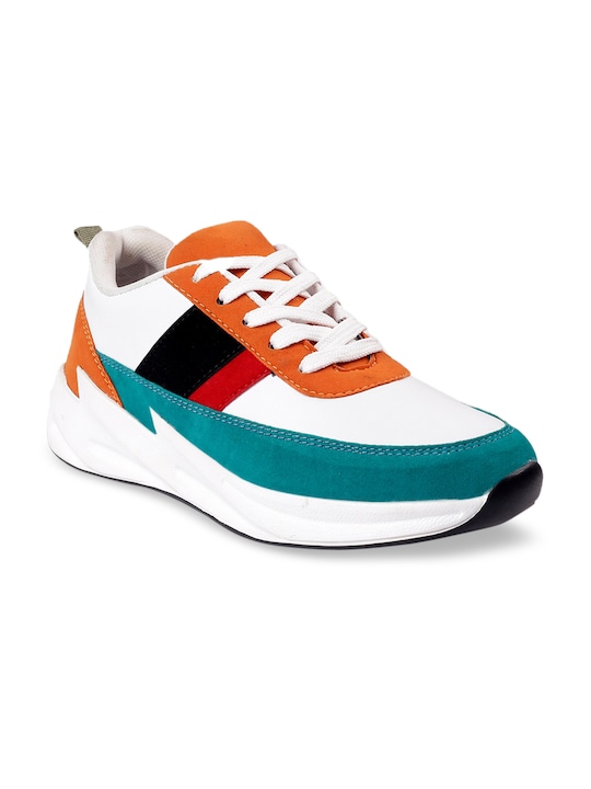 mr.wonker - Men White Canvas Running Shoes