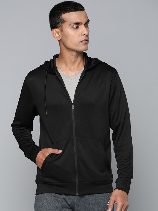 Alcis - Men Black Hooded Sweatshirt