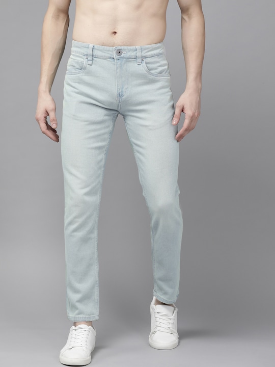 Roadster - Men Green Slim Fit Stretchable Jeans