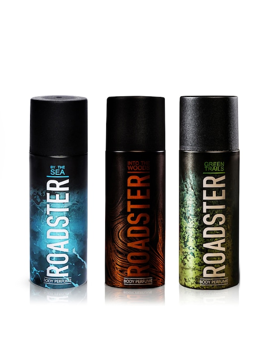 Roadster - Men Set of 3 No Gas Body Perfumes - By The Sea - Into The Woods - Green Trails