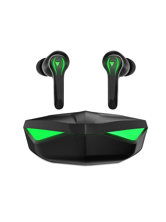 WINGS - Wings Phantom Black & Green Gaming True Wireless Earbuds With 65 ms Latency