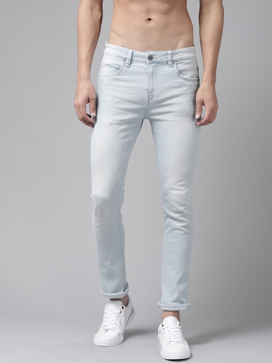Roadster - Men Blue Slim Fit Light Fade Mid Rise Stretchable Jeans