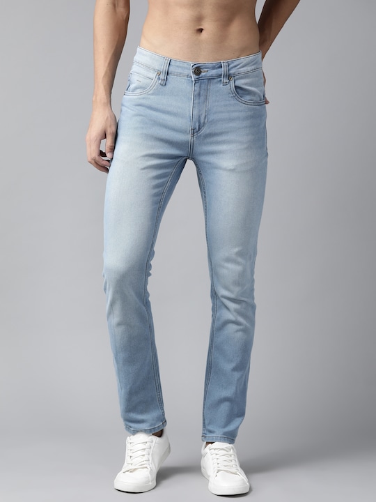 Roadster - Men Blue Skinny Fit Light Fade Stretchable Jeans