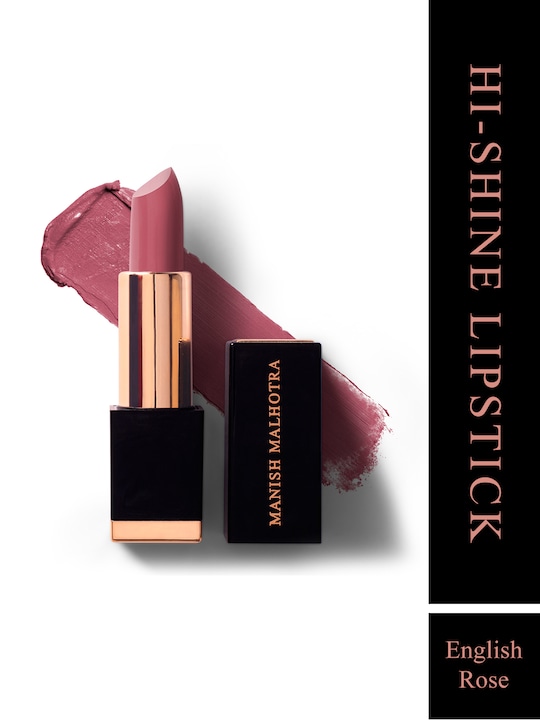 MyGlamm - Manish Malhotra Beauty By Hi-Shine Lipstick-English Rose-4gm