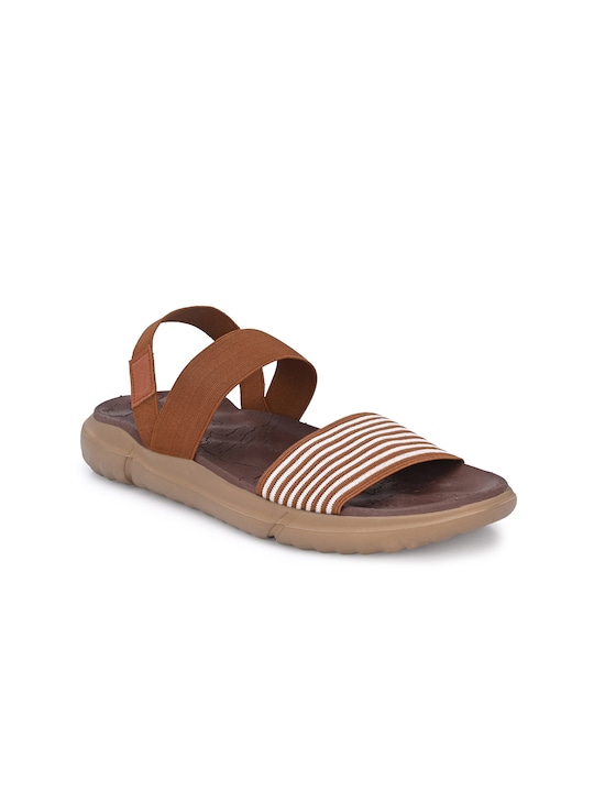 BUCIK - Men Tan & White Comfort Sandals