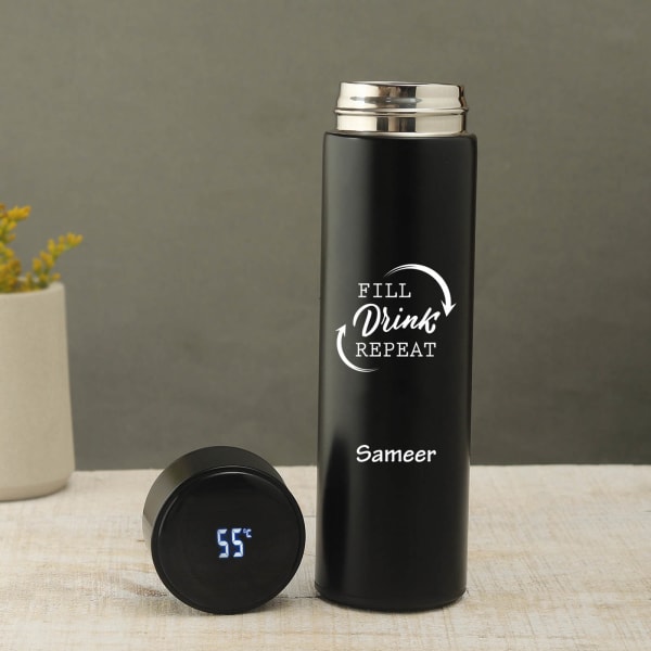 Smart Personalized Stainless Steel Water Bottle (350 ml) - Smart Personalized Stainless Steel Water Bottle (350 ml)