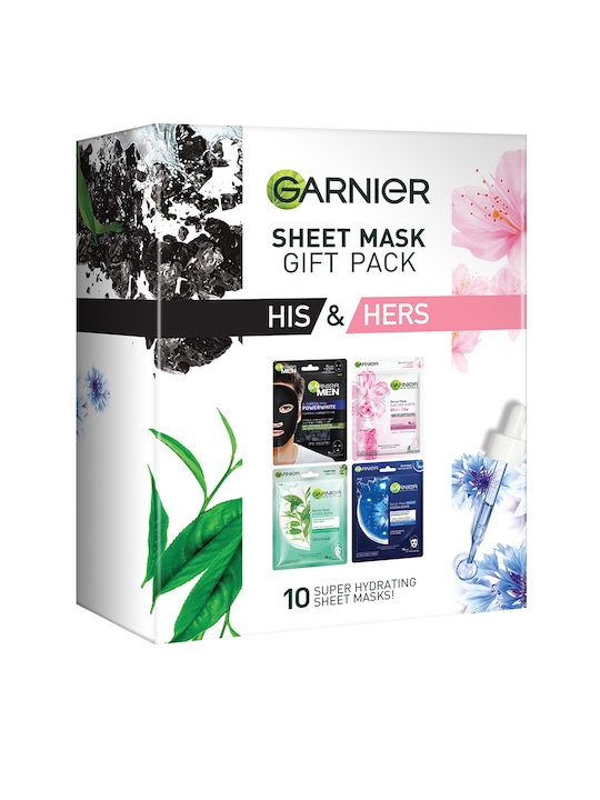 Garnier - His & Hers Sheet Mask Gift Set - 10 Masks