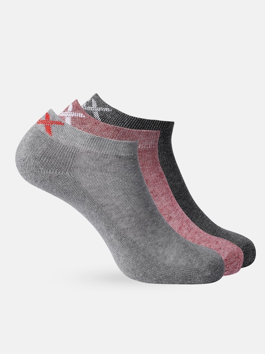 HRX by Hrithik Roshan - Boys 3 Pcs Ankle Length Terry Running Rapid-Dry Socks