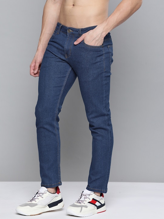 Harvard - Men Navy Blue Clean Look Slim Fit Stretchable Jeans