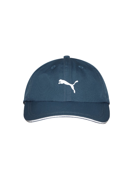 Puma - Unisex Teal Blue & Grey Brand Logo Printed Visor Cap