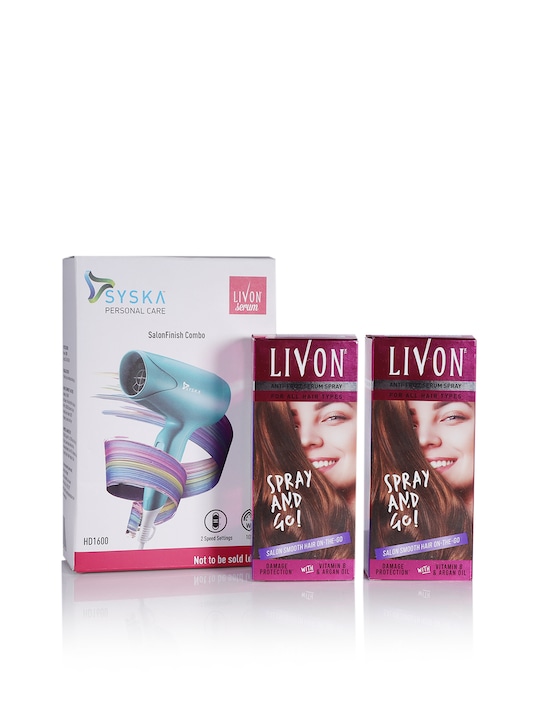 Livon - Set of Anti-Frizz Serum & Hair Dryer HD1600