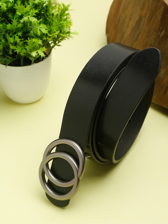 Teakwood Leathers - Women Black Leather Belt