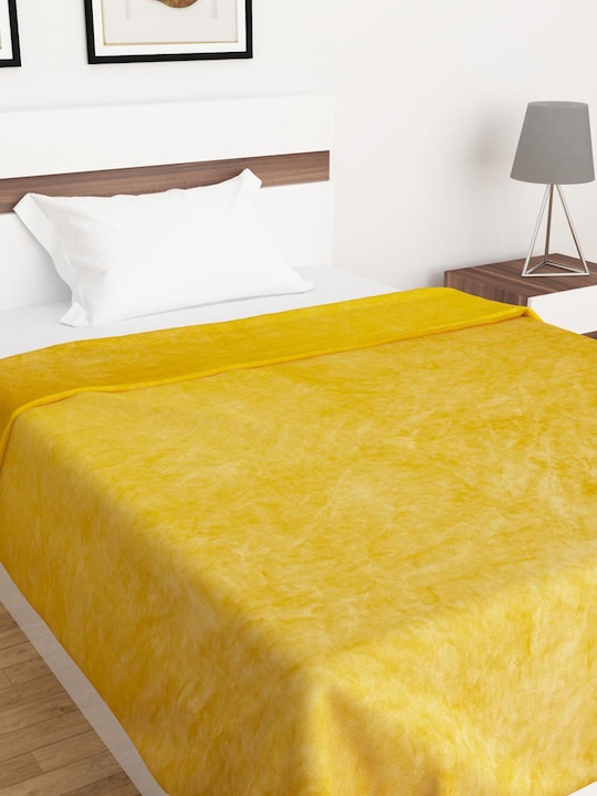 Home Centre - Yellow Summer 210 GSM Single Bed Comforter