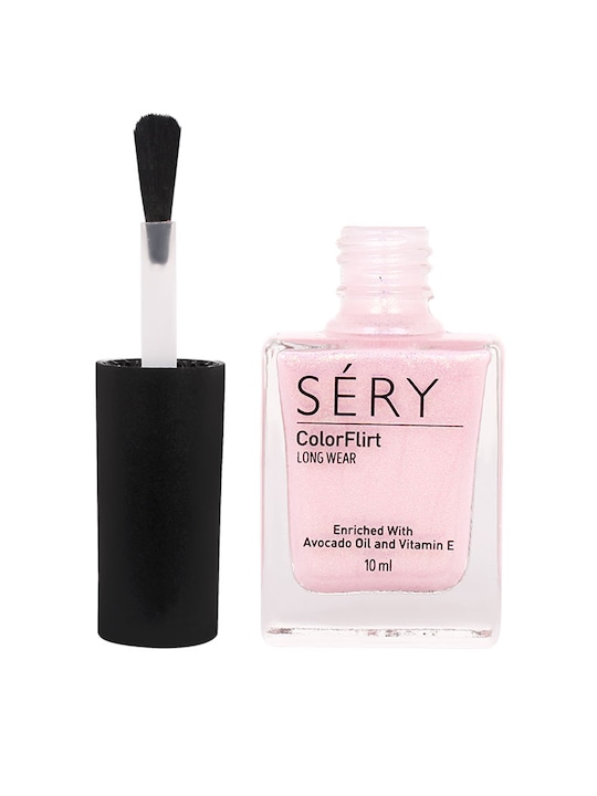 SERY - Color Flirt Long Wear Pastel Shimmer Nail Paint - Glazing Pink