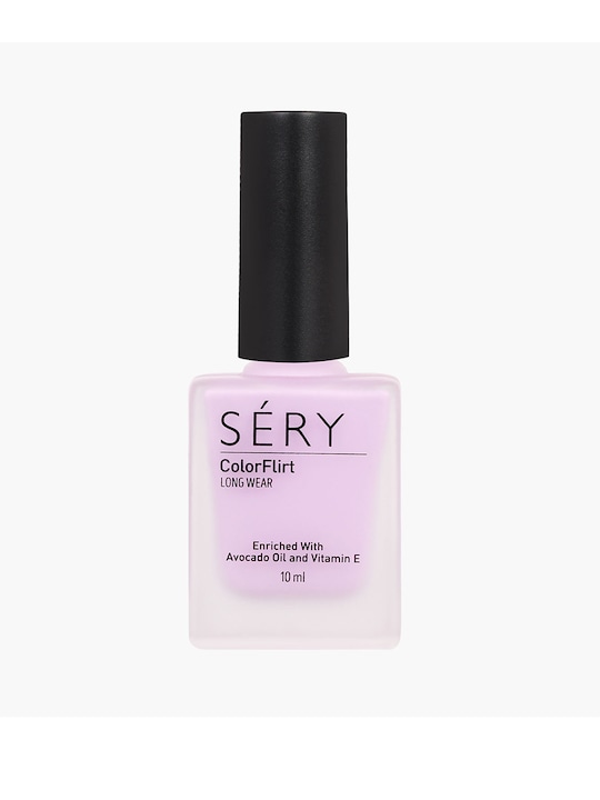 SERY - Color Flirt Long-Wear Nail Polish with Vitamin E - Irresistible Lilac