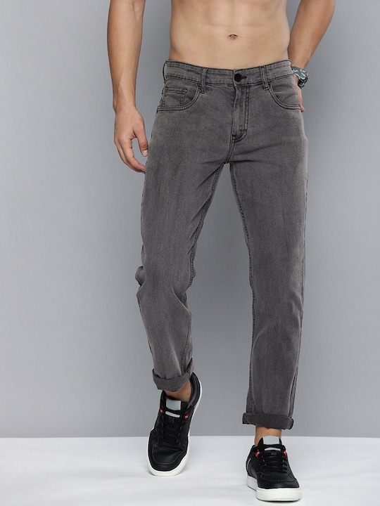 HERE&NOW - Men Grey Slim Fit Stretchable Jeans