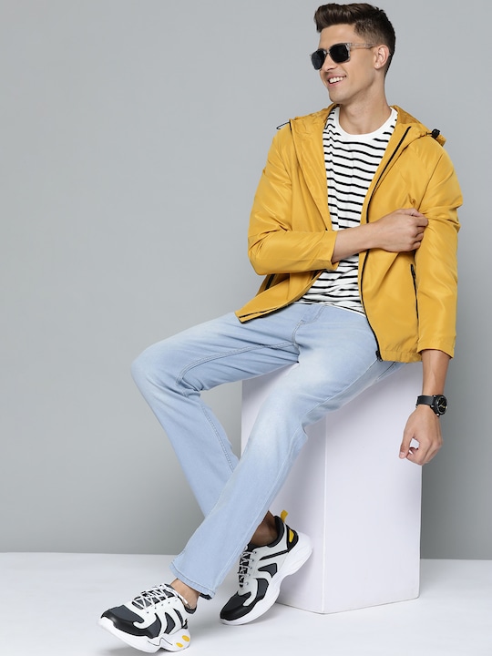 HERE&NOW - Men Blue Light Fade Stretchable Jeans