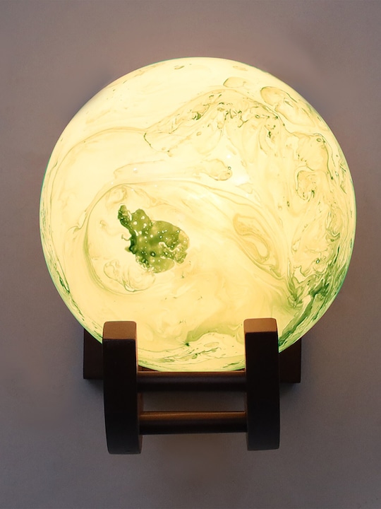 Homesake - Green & White Neptune Nordic Wooden Wall Lamp with Shade