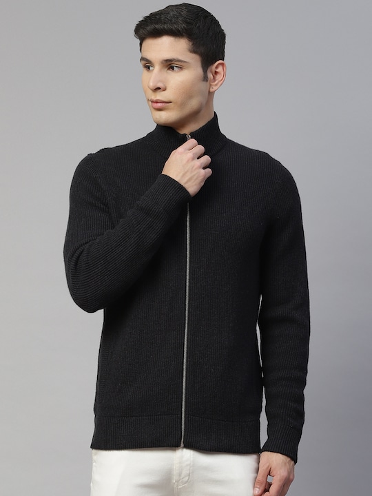 Marks & Spencer - Men Black Solid Tailored Jacket