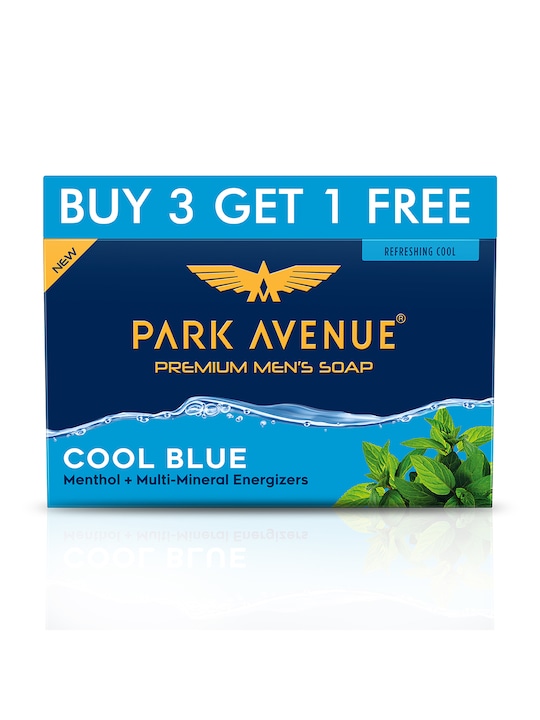 Park Avenue - Set of 4 Cool Blue Soaps with Menthol & Multi Mineral Energizers