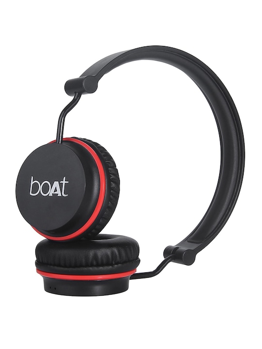 boAt - Rockerz 400 M Red Black Wireless Headphone with Super Extra Bass & Up to 8H Playtime