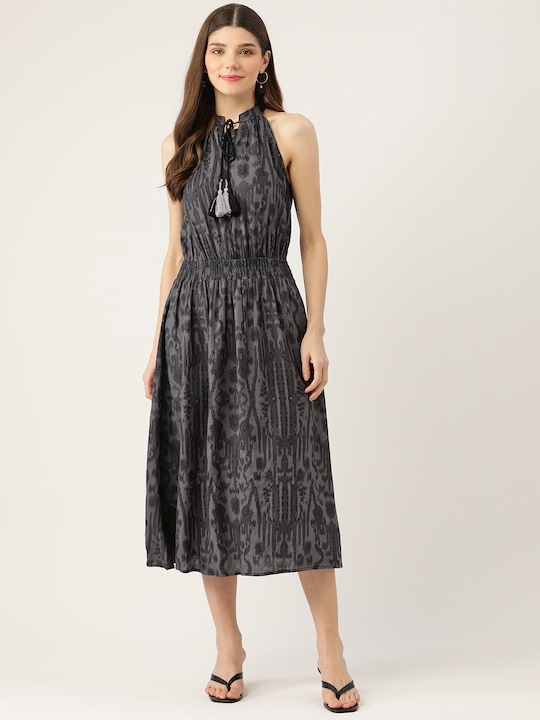 Aaruvi Ruchi Verma - Grey Midi Dress